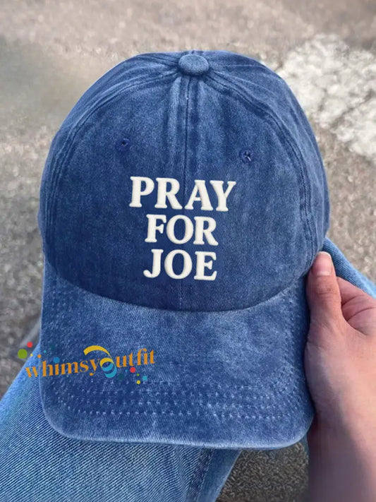 Pray for Joe Prostate Cancer Unisex Hats Blue / ONE