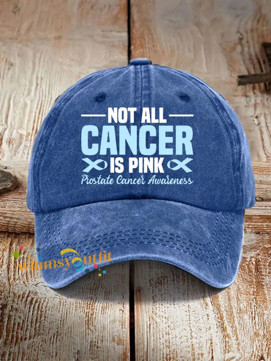 Prostate Cancer Awareness Print Casual Unisex Hat Blue / ONE