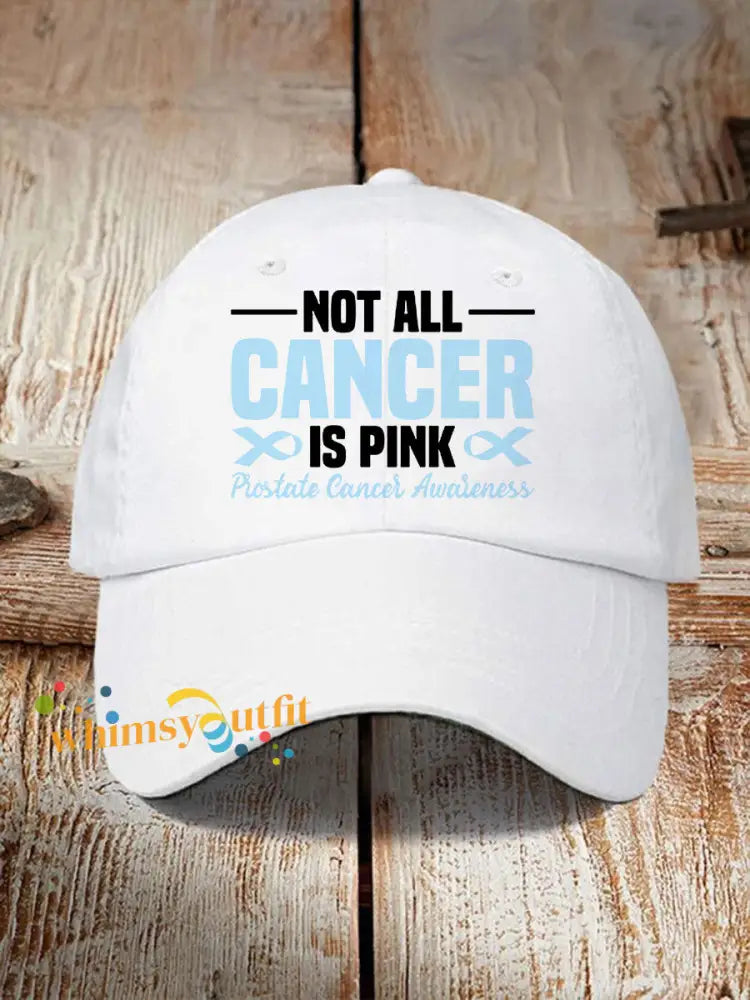 Prostate Cancer Awareness Print Casual Unisex Hat White / ONE