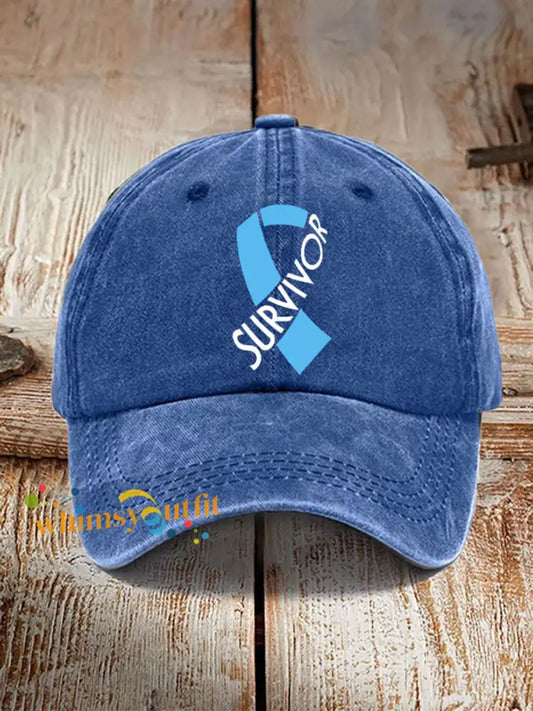 Prostate cancer survivor neutral hats Blue / ONE