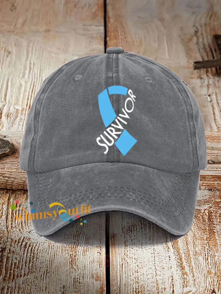 Prostate cancer survivor neutral hats Gray / ONE