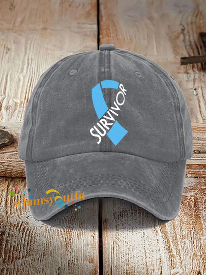 Prostate cancer survivor neutral hats Gray / ONE