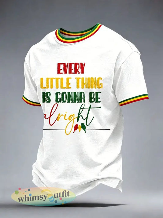 Reggae muziek kunst print heren T-shirt - Wit / S