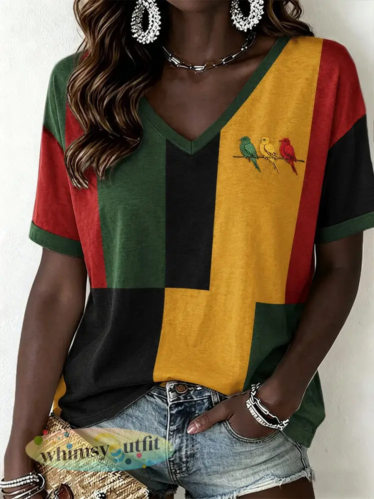 Reggae muziek T-shirt voor vrouwen - als foto / S