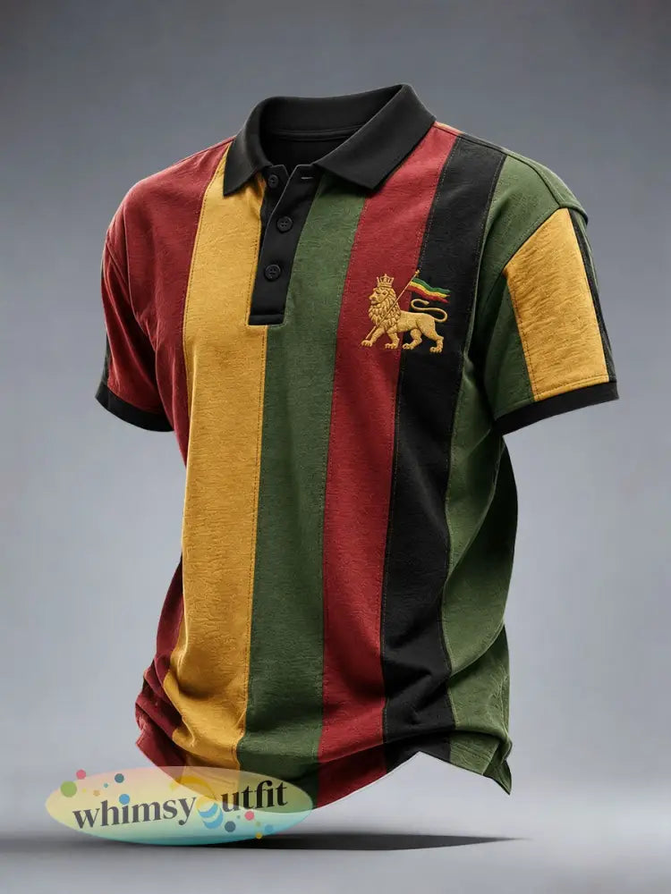 Reggae poloshirt voor heren - als foto / S