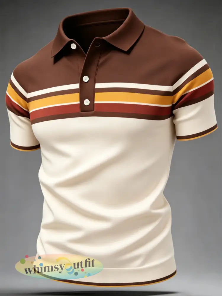 Retro poloshirt voor heren - B / S