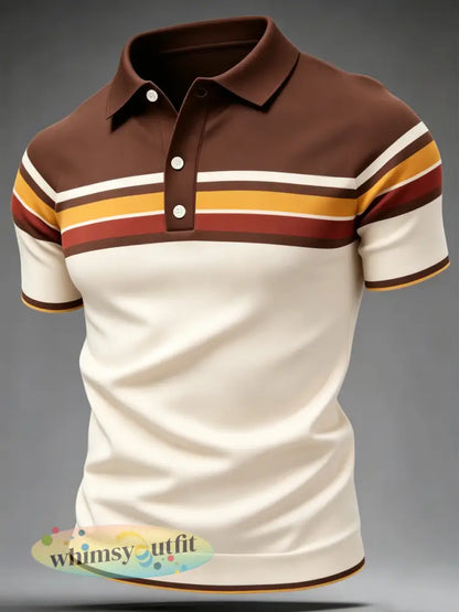 Retro poloshirt voor heren - B / S