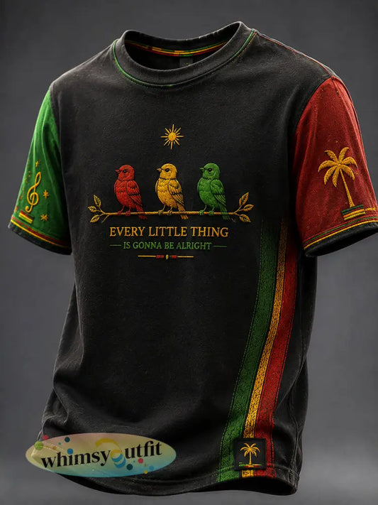 Retro Reggae Classic Casual T-shirt - als foto / S