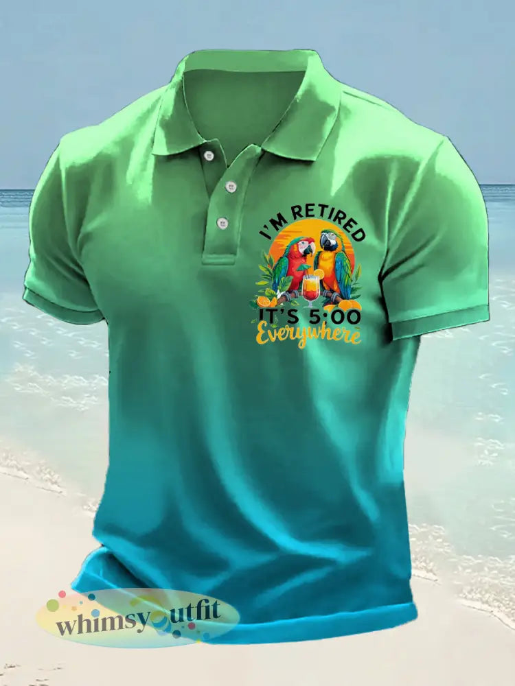 Shirt met korte mouwen voor heren - blauwgroen / S