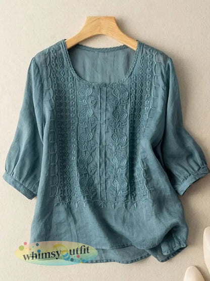 Solid casual dames - Blauw / M
