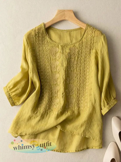 Solid casual dames - Geel / M