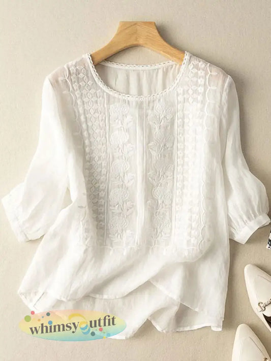 Solid casual dames - Wit / M