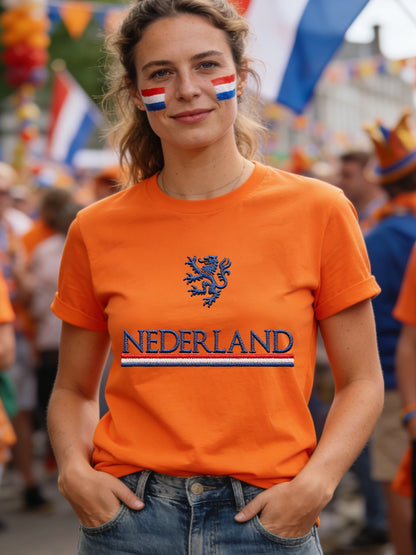 Dames Nederland-print casual T-shirt