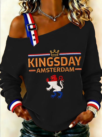 Dames Konings Dag Sweatshirt