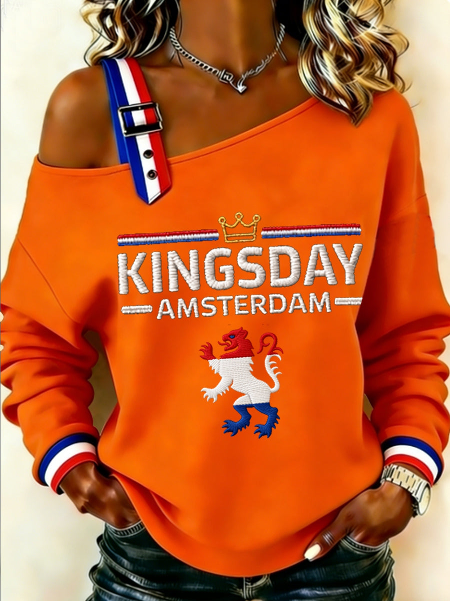 Dames Konings Dag Sweatshirt