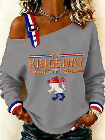 Dames Konings Dag Sweatshirt