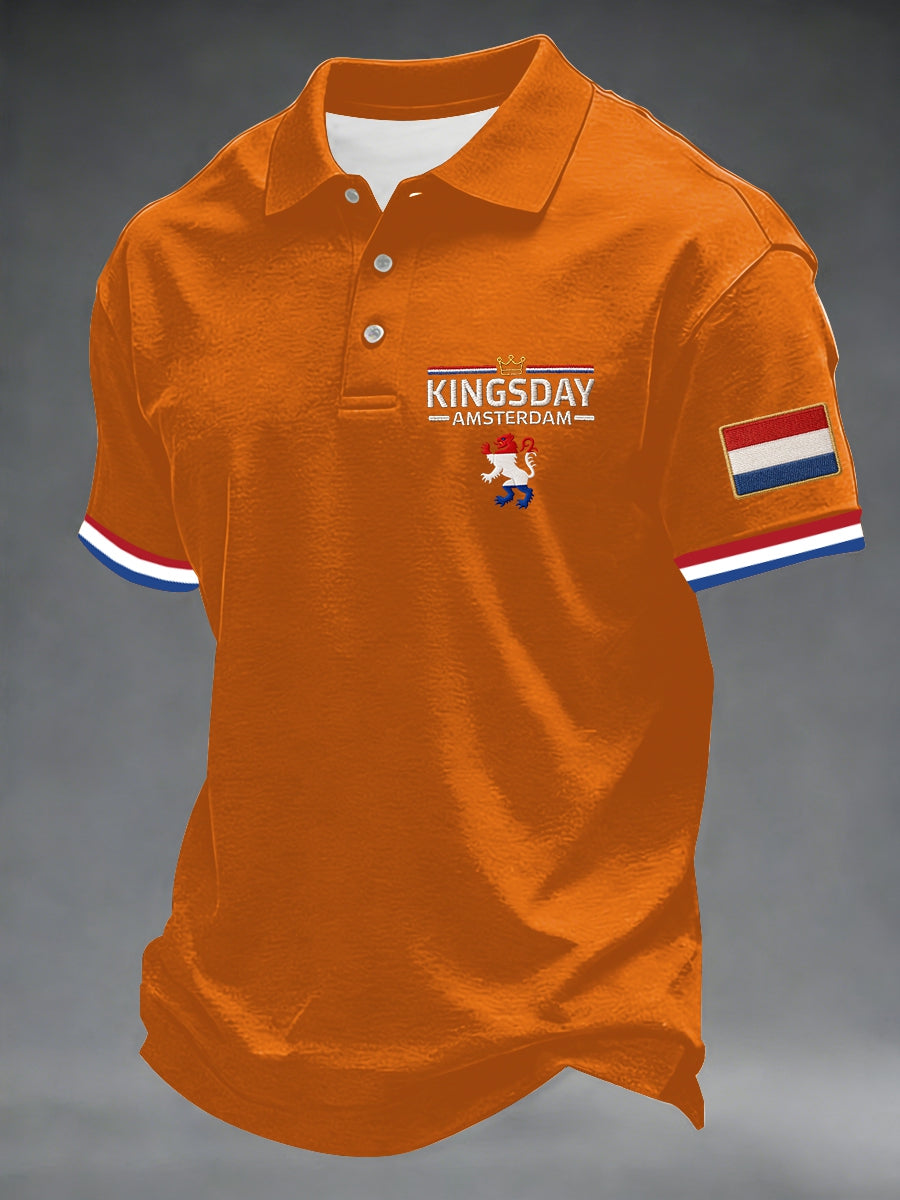Koningsdag poloshirt voor heren