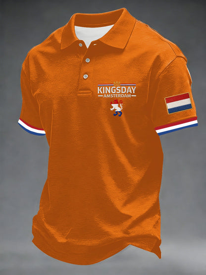 Koningsdag poloshirt voor heren