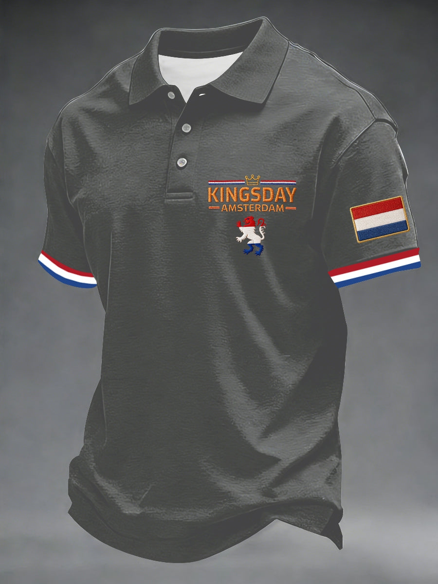 Koningsdag poloshirt voor heren