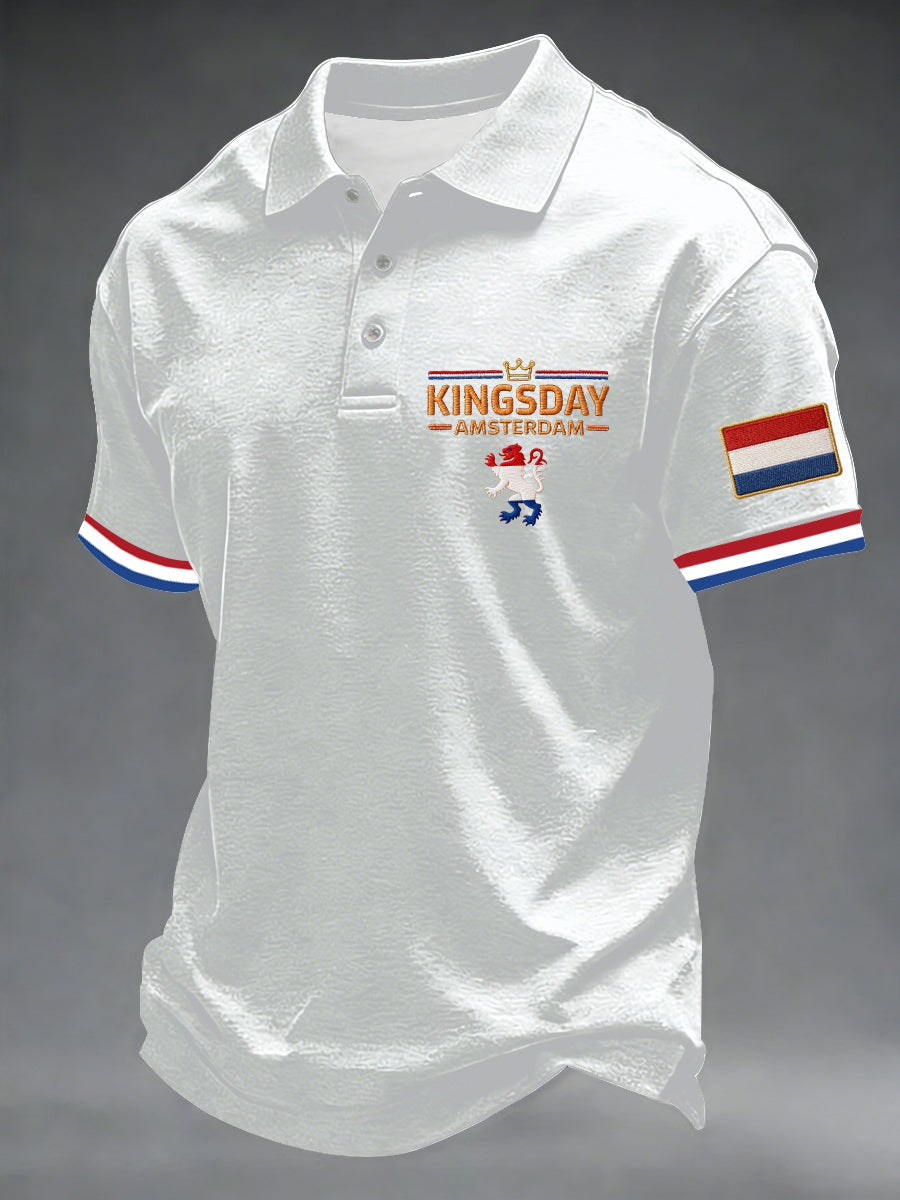 Koningsdag poloshirt voor heren
