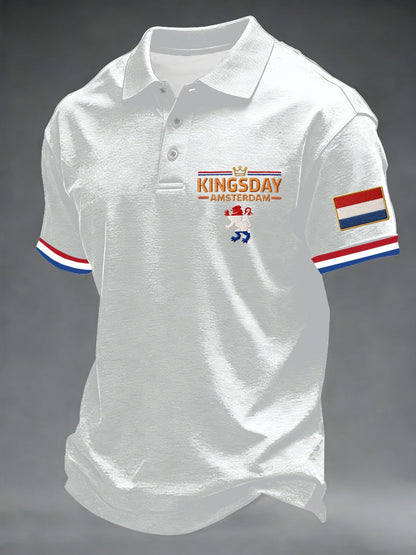 Koningsdag poloshirt voor heren