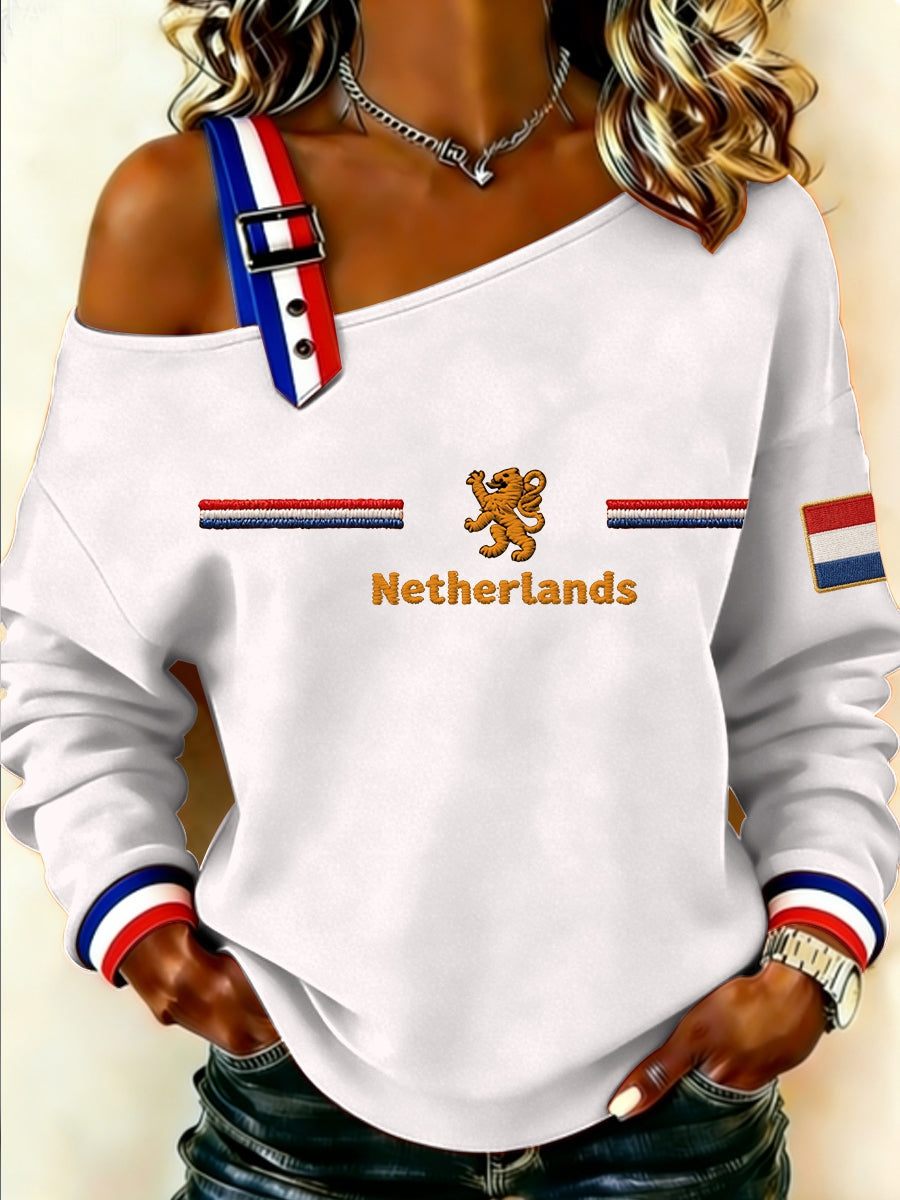 Dames Koningsdag-sweatshirt