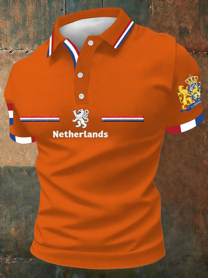 Koningsdag poloshirt voor heren