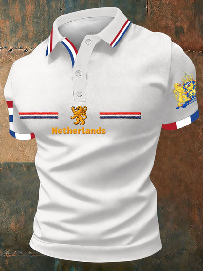 Koningsdag poloshirt voor heren