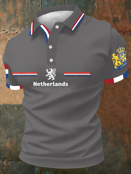 Koningsdag poloshirt voor heren