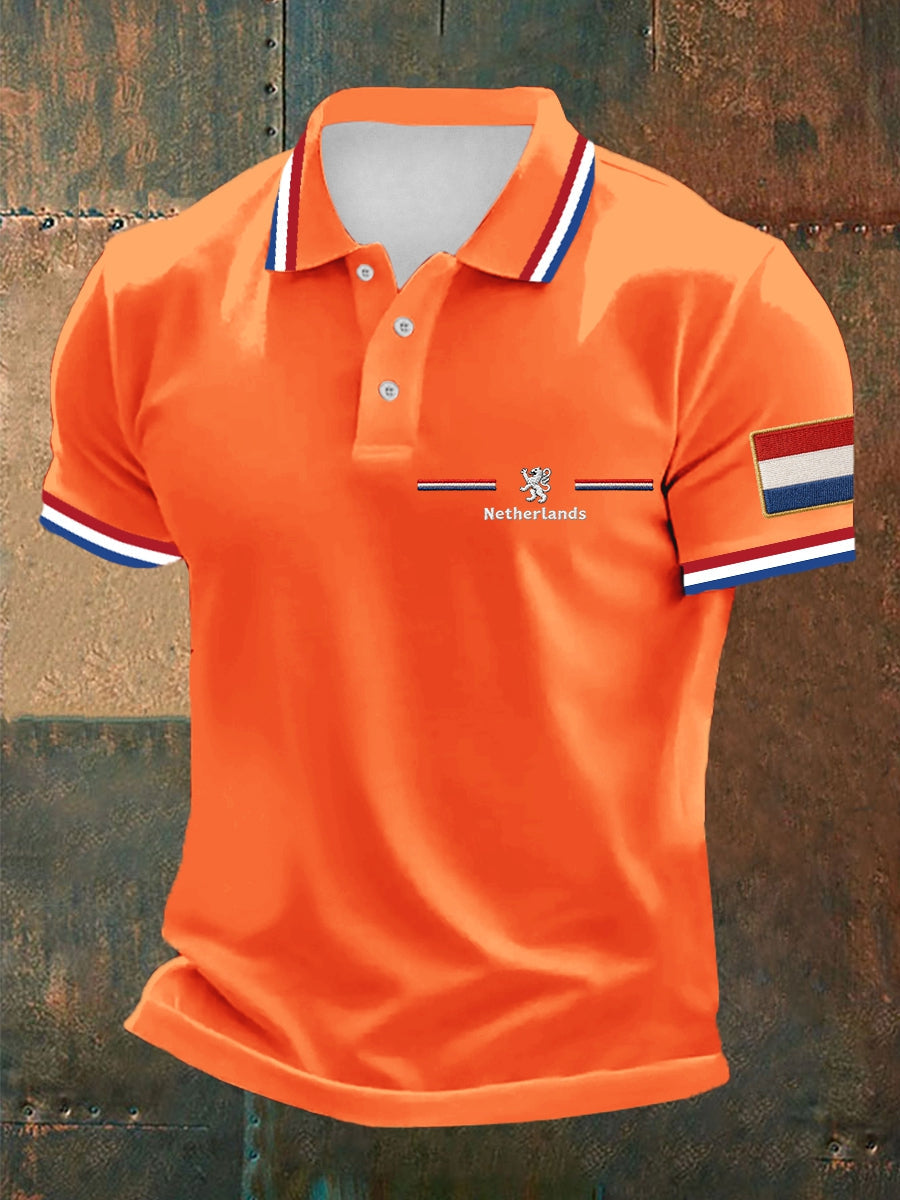 Koningsdag poloshirt voor heren