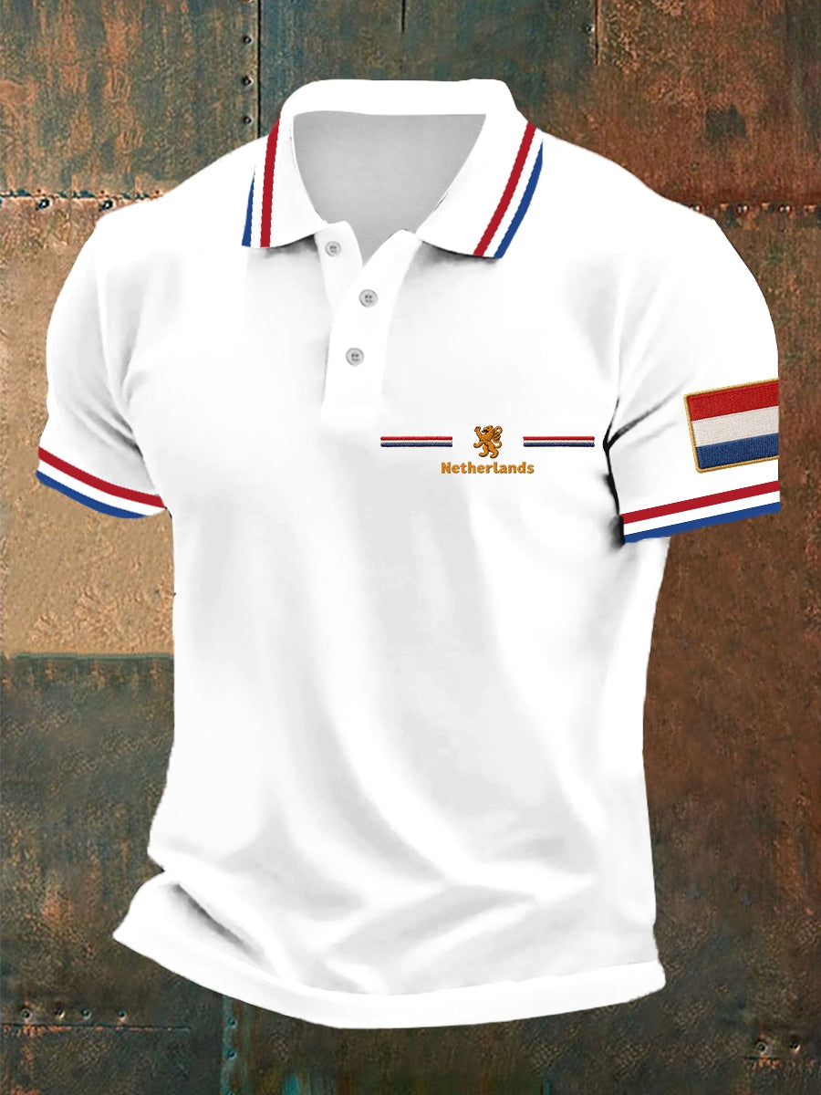 Koningsdag poloshirt voor heren