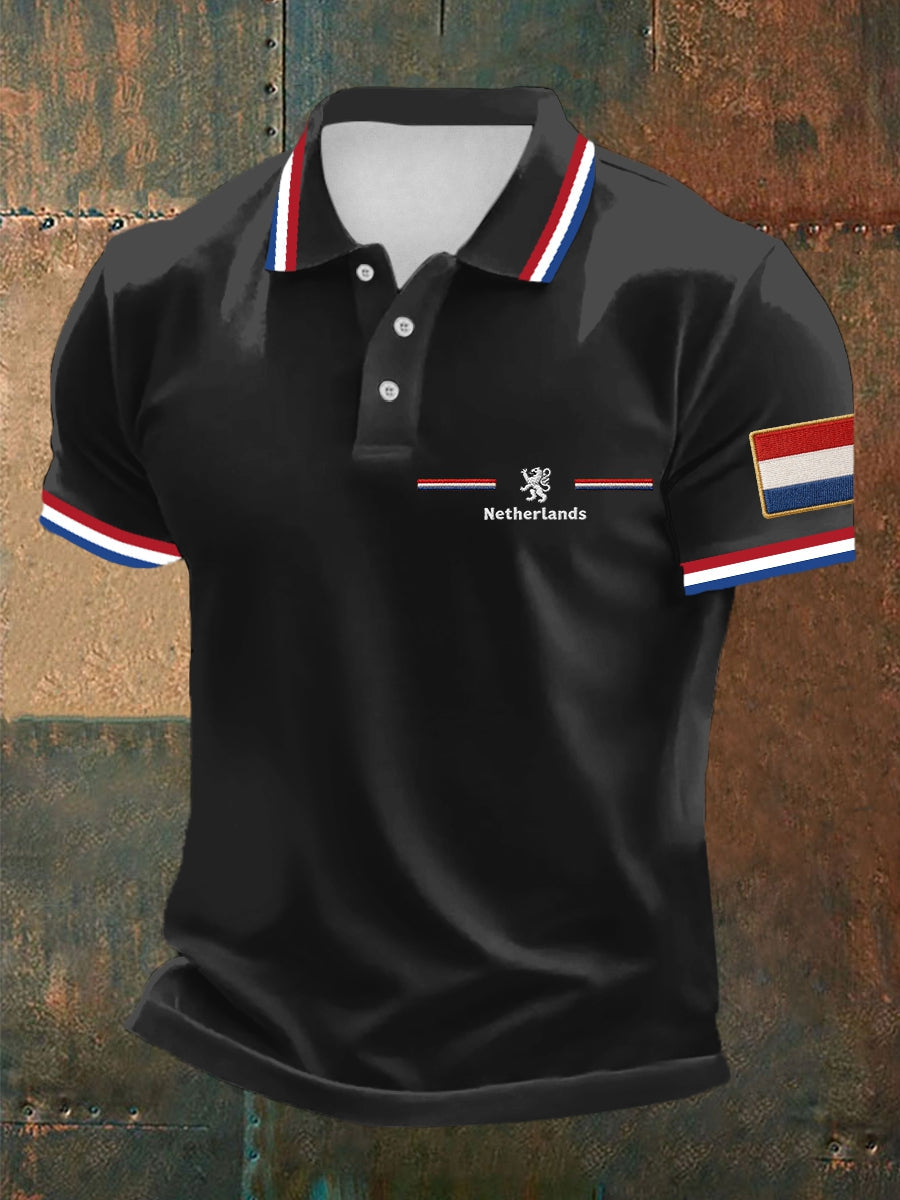 Koningsdag poloshirt voor heren