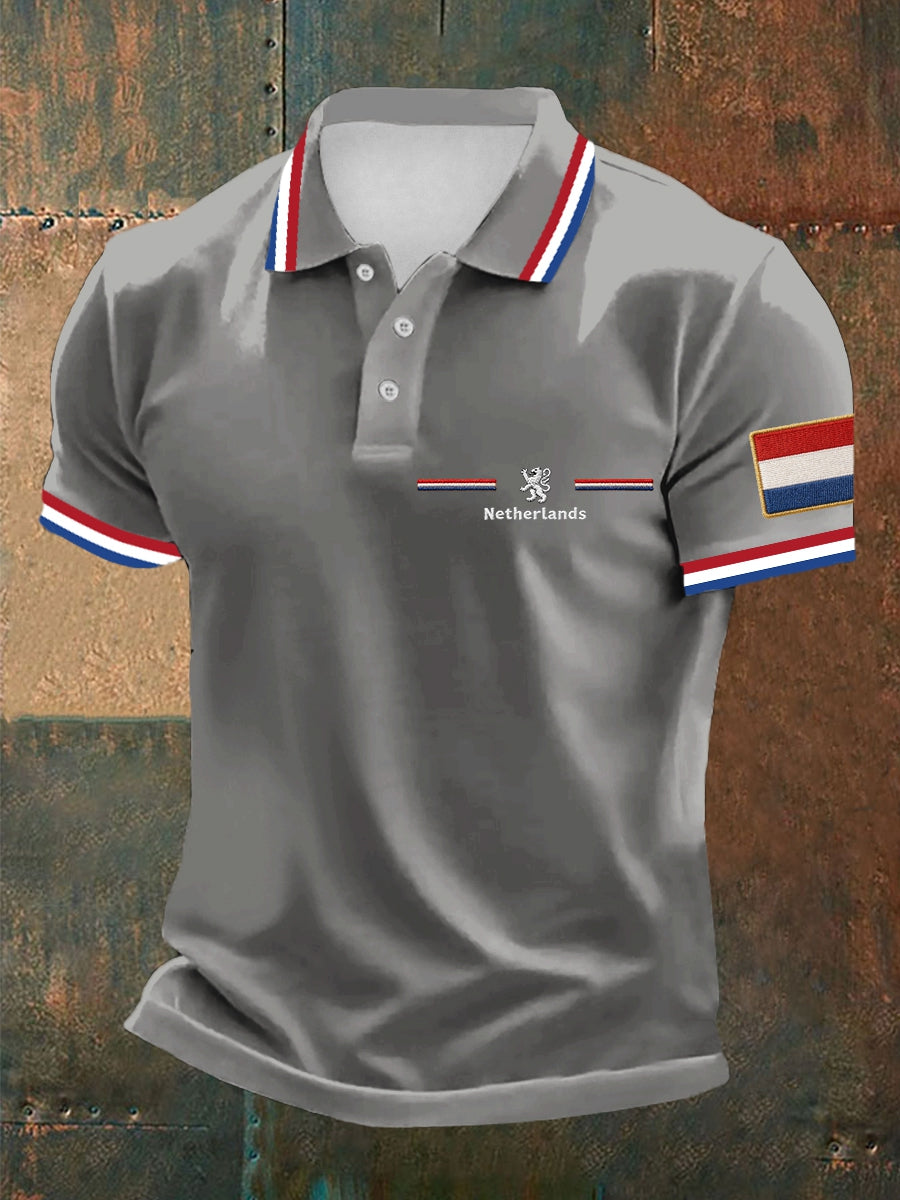 Koningsdag poloshirt voor heren