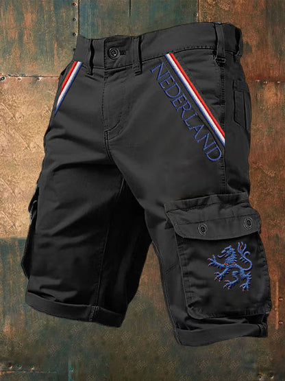 Heren Nederland Vlag Print Casual Korte Broek