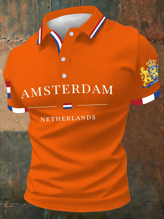 Koningsdag poloshirt voor heren