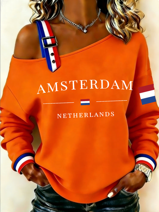 Koningsdag sweatshirt voor dames