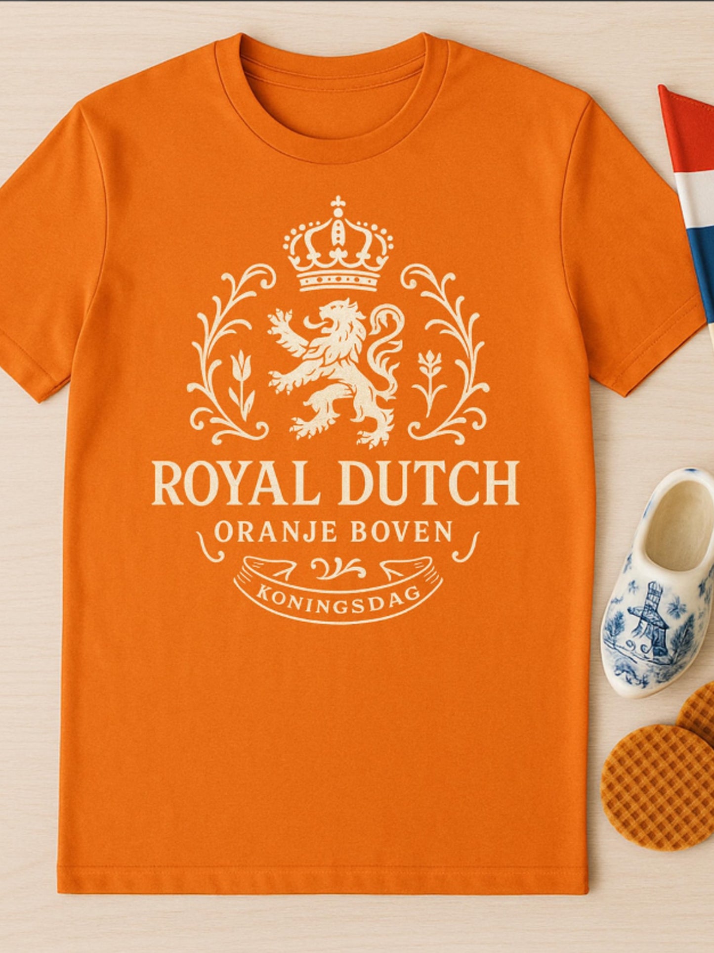 Heren Nederlandse Koningsdag Thema T-shirt