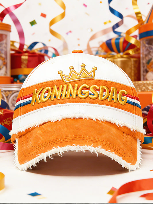 Nederlandse Koningsdag 3D-geprinte casual hoed