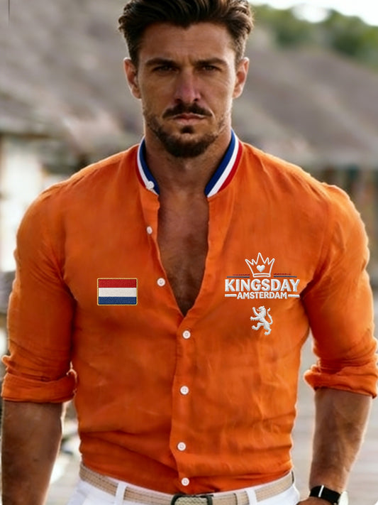 Heren Koningsdag-shirt