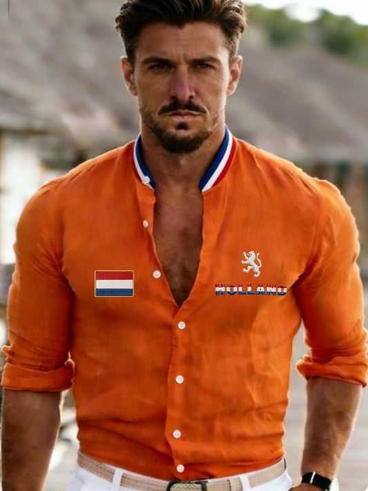 Koningsdag-shirt voor heren