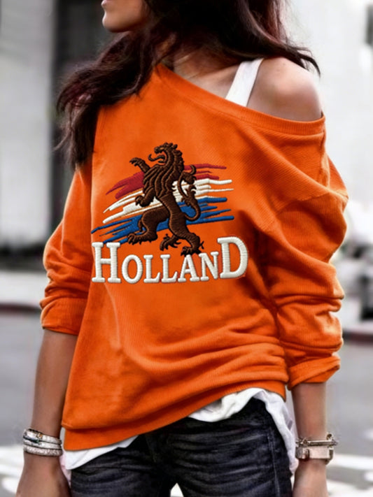 Koningsdag sweatshirt voor dames