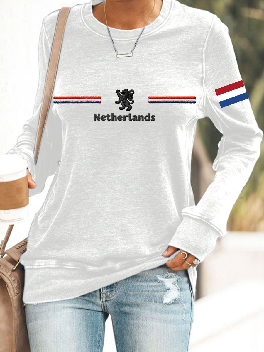 Dames Koningsdag-sweatshirt