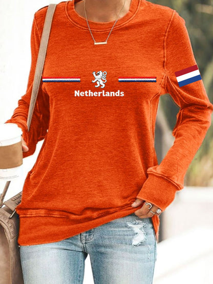 Dames Koningsdag-sweatshirt