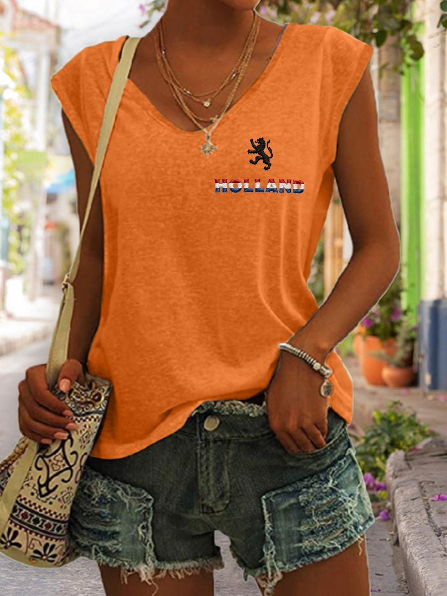 Dames Koningsdag katoenen T-shirt
