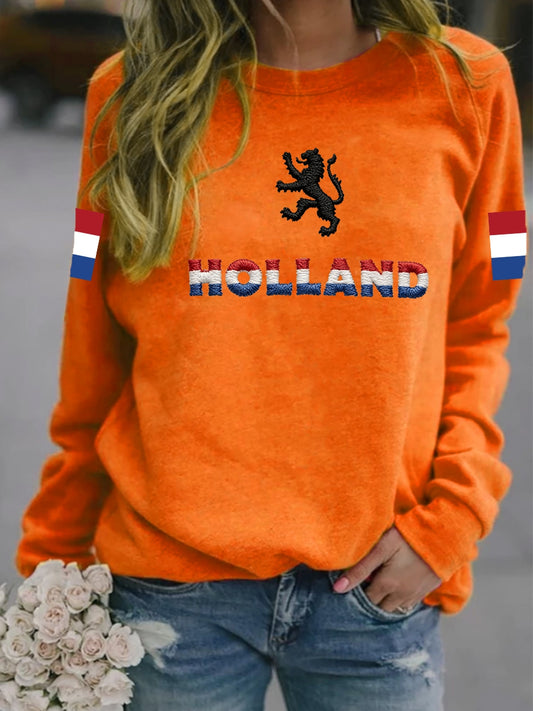 Dames Koningsdag-sweatshirt