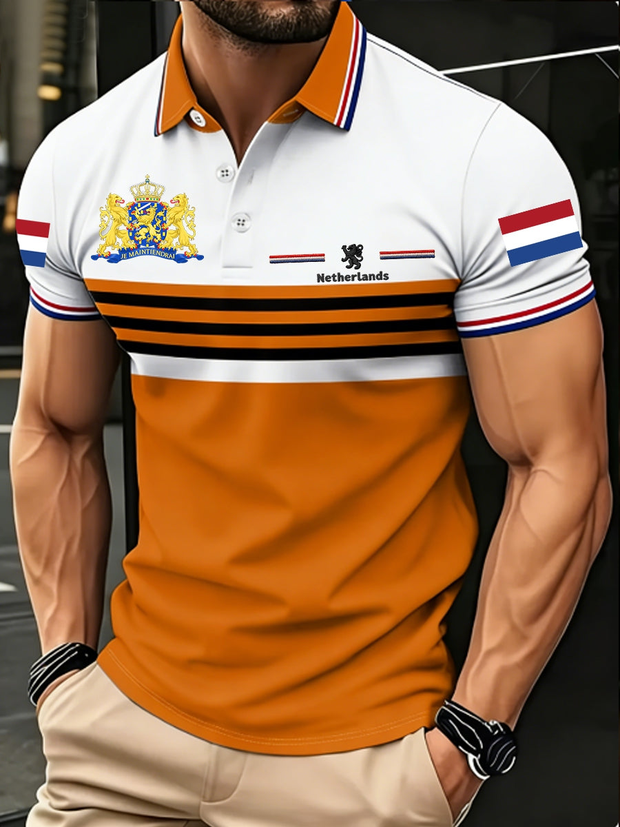 Koningsdag poloshirt voor heren