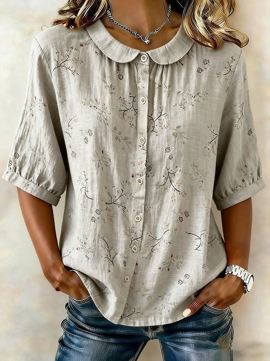 Casual T-shirt met bloemenprint voor dames