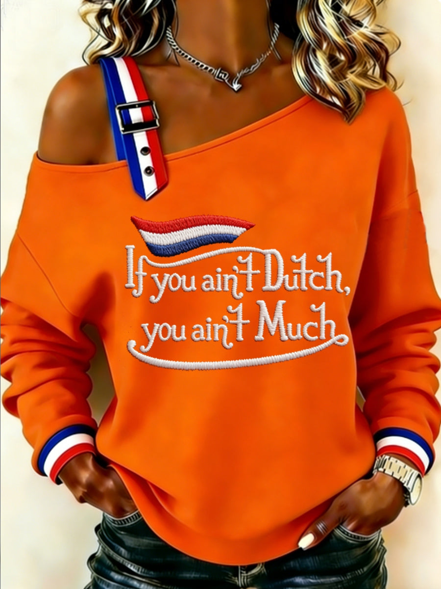 Dames Konings Dag Sweatshirt