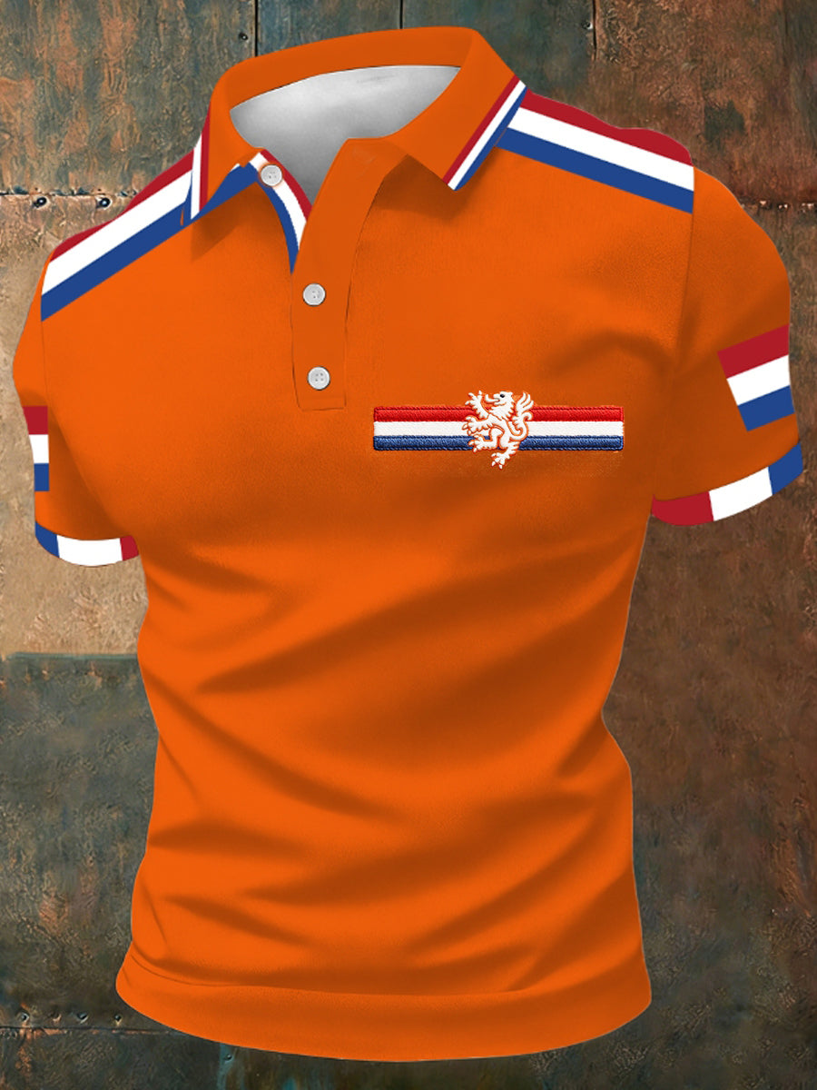 Koningsdag poloshirt voor heren