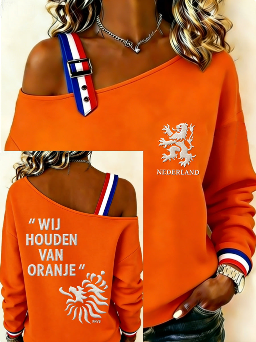 Dames Konings Dag Sweatshirt